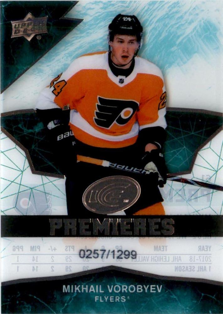 Mikhail Vorobyev #61 Philadelphia Flyers | 2018-19 Upper Deck Ice