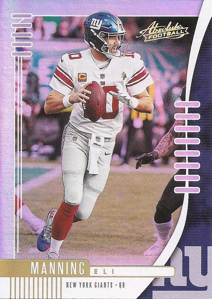 Eli Manning #61 New York Giants | 2019 Panini Absolute |  | NFL Football