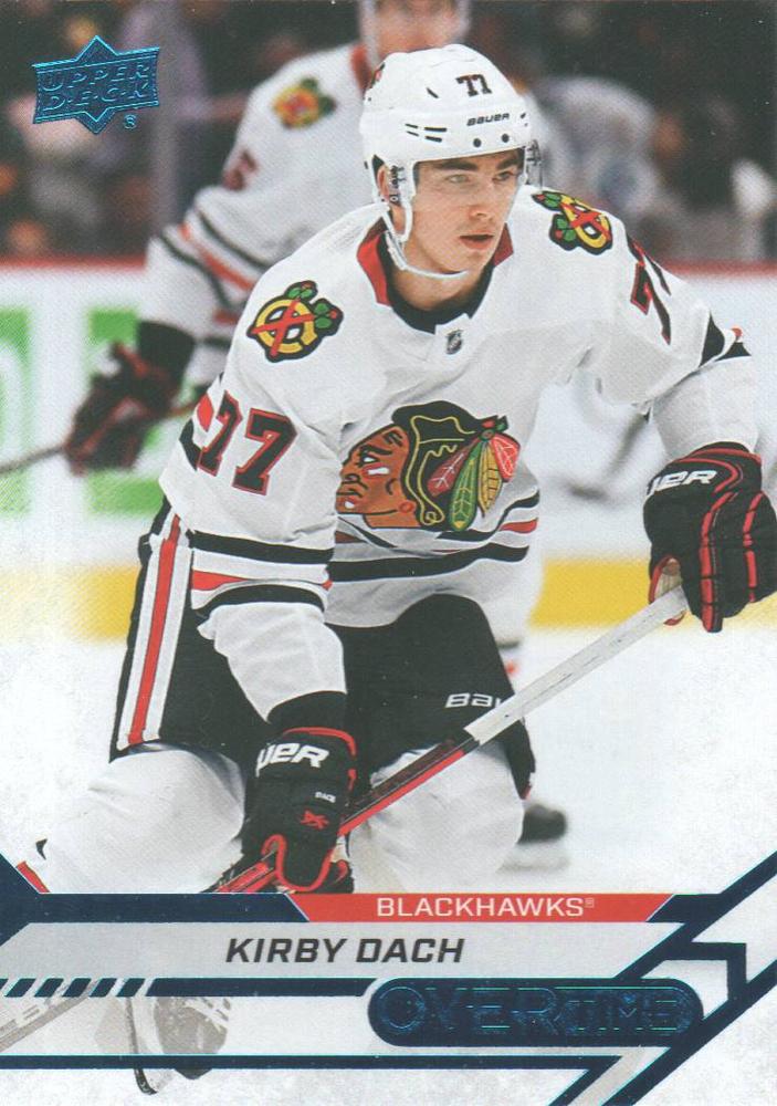 Kirby Dach #61 Chicago Blackhawks | 2020-21 Upper Deck Overtime Blue Foil