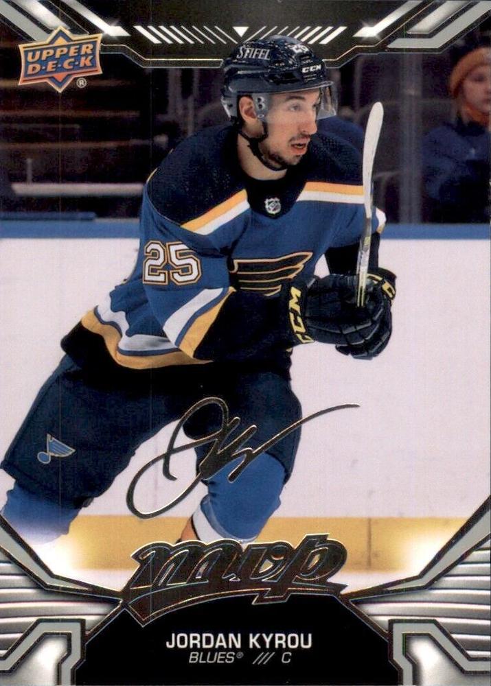 Jordan Kyrou #61 St. Louis Blues | 2022-23 Upper Deck MVP Silver Script