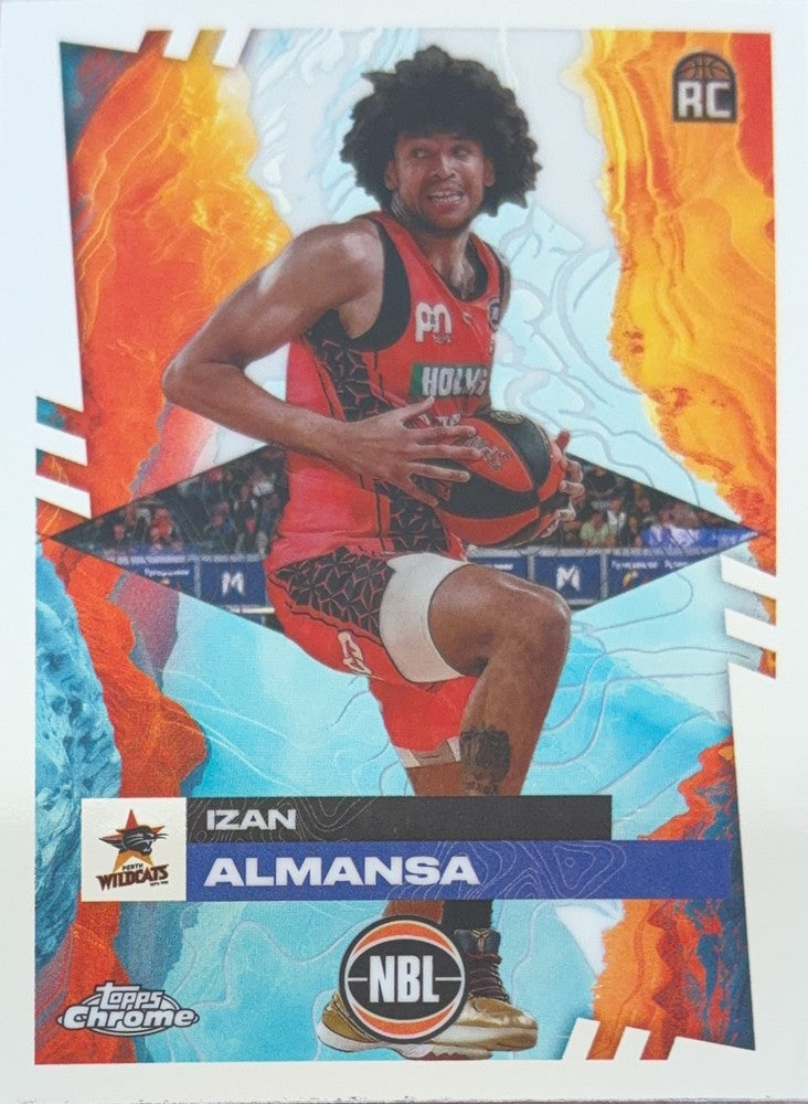 Izan Almansa #61 Perth Wildcats | 2024-25 Topps Chrome NBL (front)