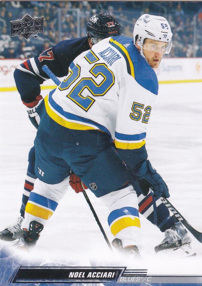 Noel Acciari #625 St. Louis Blues | 2022-23 Upper Deck