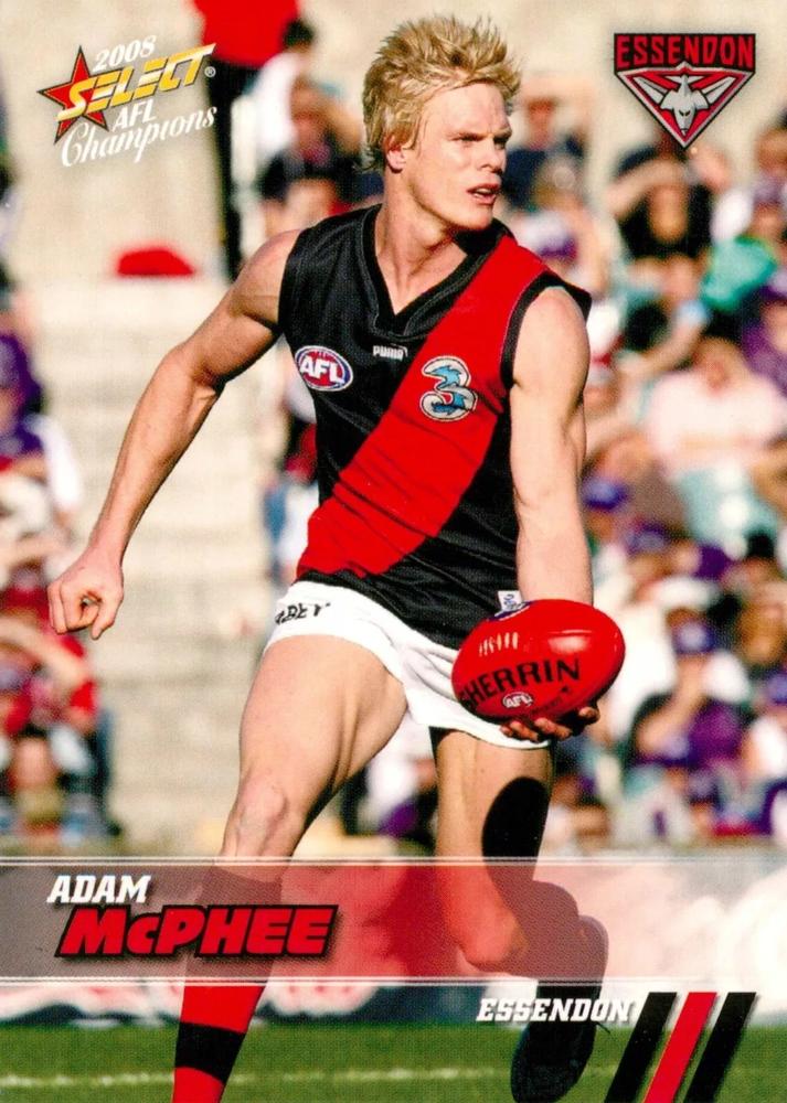 Adam McPhee #62 Essendon Bombers | 2008 Select AFL Champions
