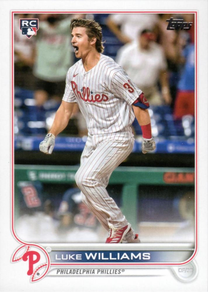 Luke Williams #62 Philadelphia Phillies (Factory set, Large RC logo) | 2022 Topps