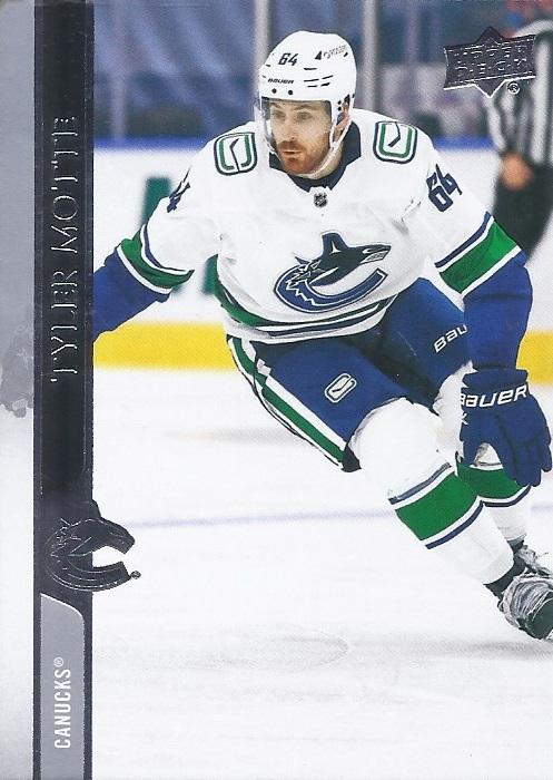 Tyler Motte #636 Vancouver Canucks | 2020-21 Upper Deck