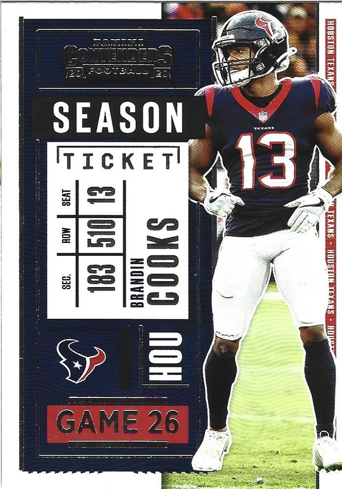 Brandin Cooks #63 Houston Texans | 2020 Panini Contenders |  | NFL Football