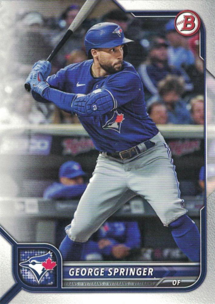 George Springer #63 Toronto Blue Jays | 2022 Bowman