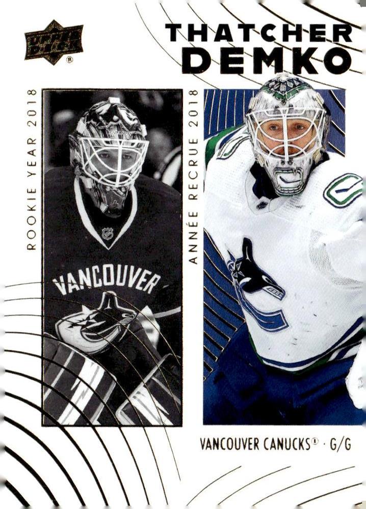 Thatcher Demko #63 Vancouver Canucks | 2024-25 Upper Deck Tim Hortons Retrospective Rookies