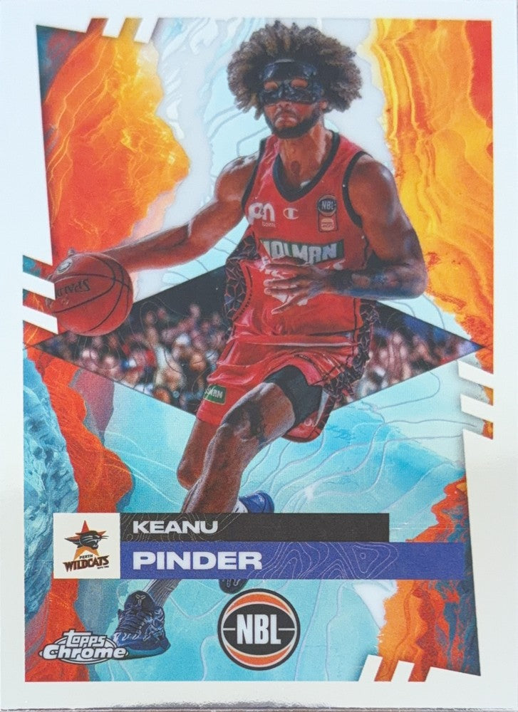 Keanu Pinder #63 Perth Wildcats | 2024-25 Topps Chrome NBL (front)