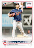 Charlie Barnes #641 Minnesota Twins (Factory set, white outline around RC logo) | 2022 Topps