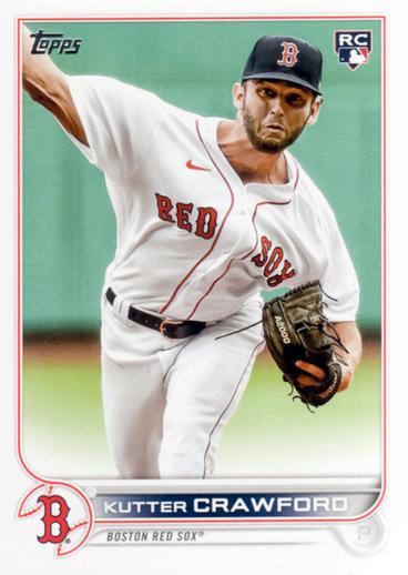 Kutter Crawford #645 Boston Red Sox (Factory set, white outline around RC logo) | 2022 Topps