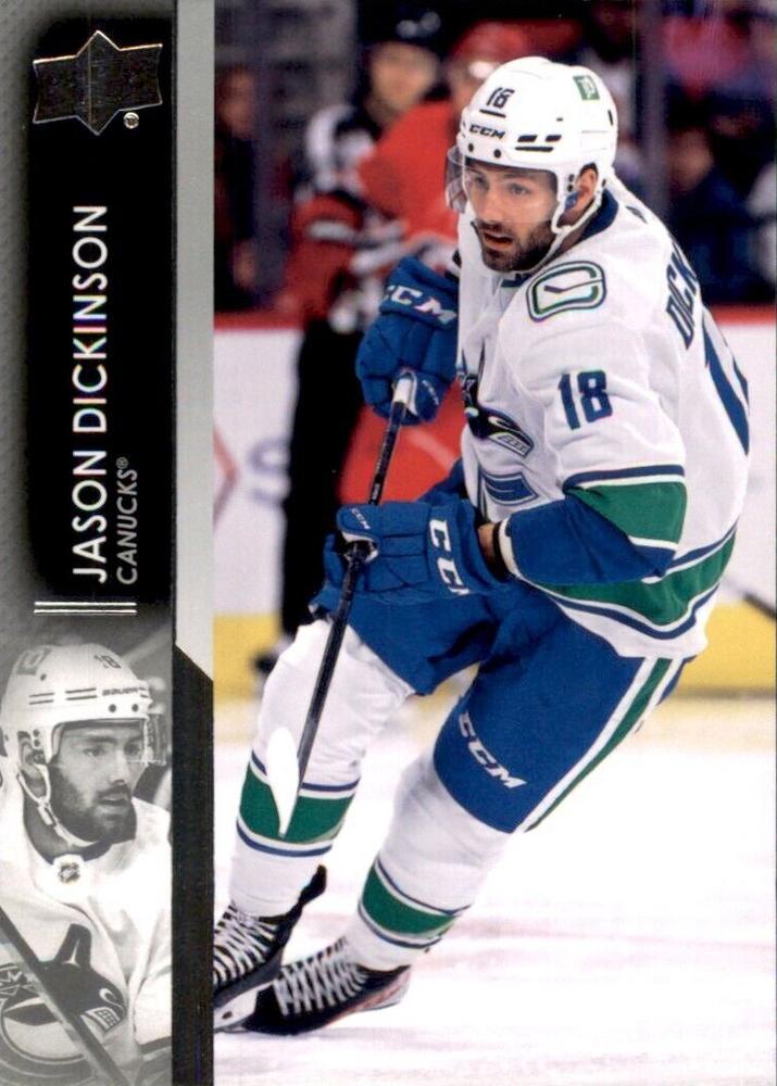 Jason Dickinson #647 Vancouver Canucks | 2021-22 Upper Deck