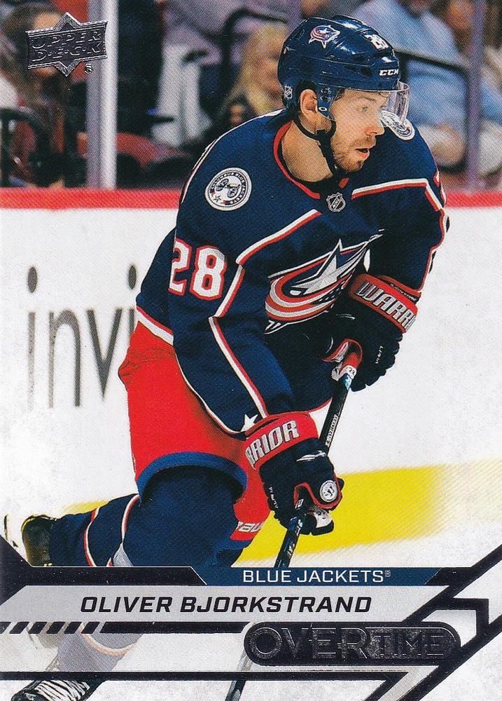 Oliver Bjorkstrand #64 Columbus Blue Jackets | 2020-21 Upper Deck Overtime