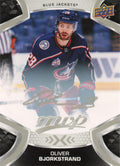 Oliver Bjorkstrand #64 Columbus Blue Jackets | 2021-22 Upper Deck MVP Silver Script