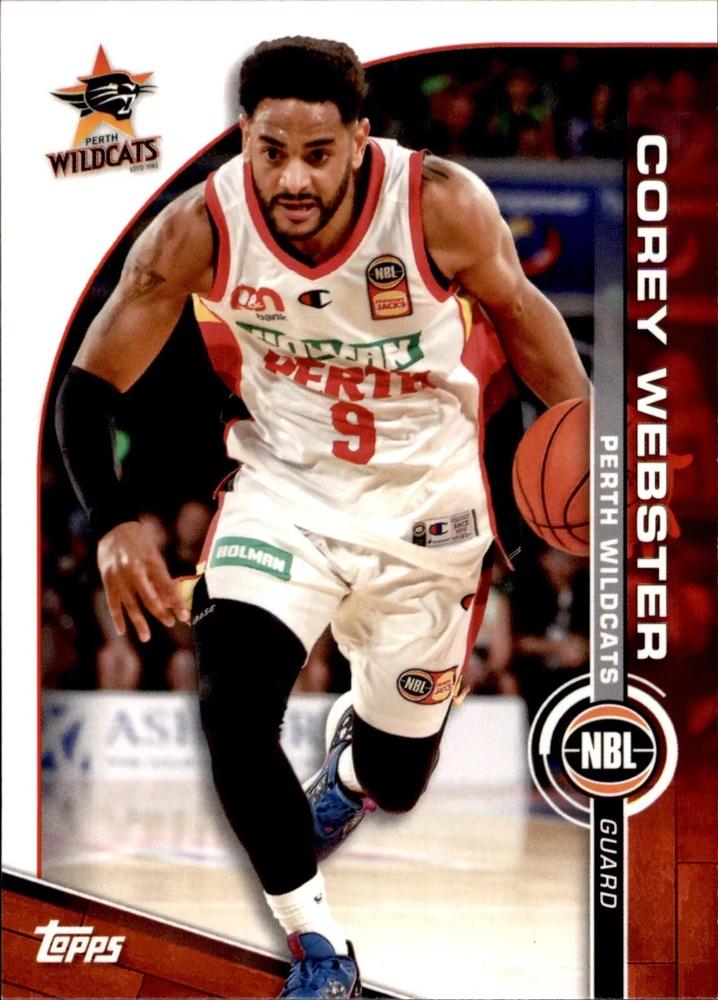 Corey Webster #64 Perth Wildcats | 2023-24 Topps NBL