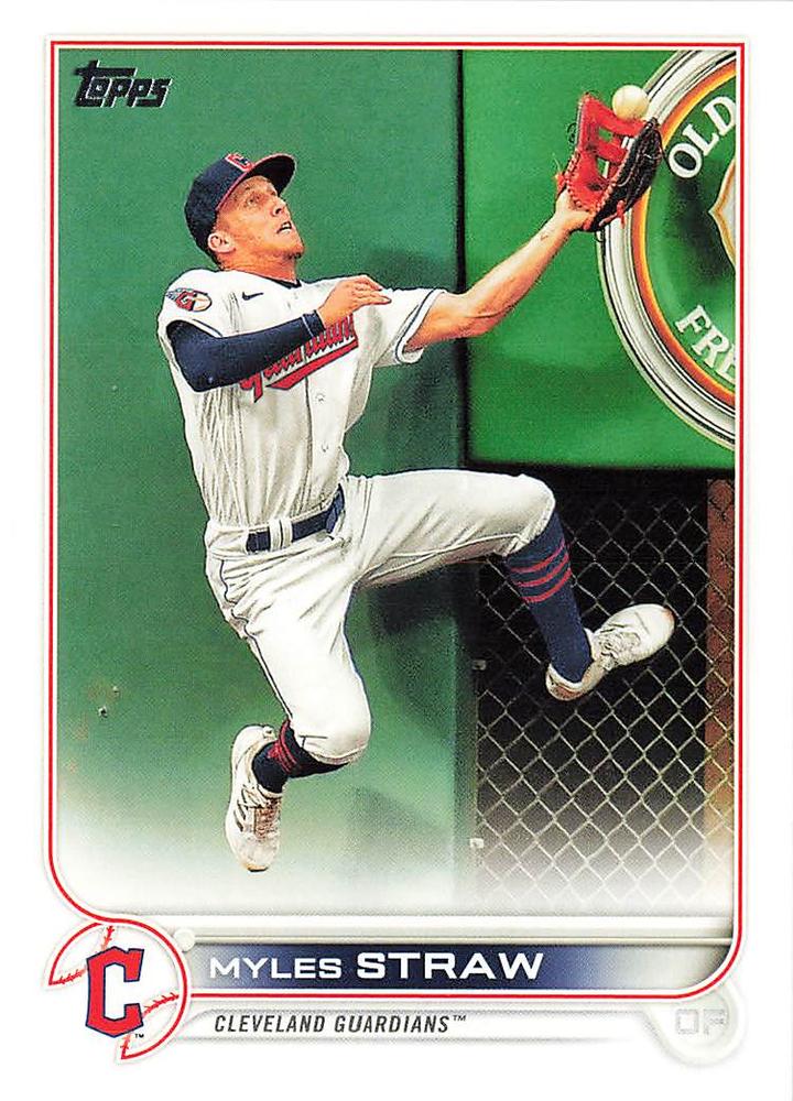 Myles Straw #654 Cleveland Guardians | 2022 Topps