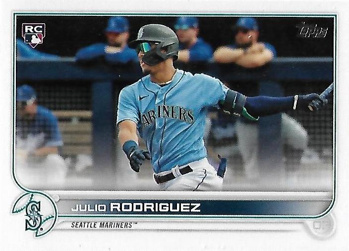 Julio Rodriguez #659 Seattle Mariners (Rookie variation, swinging) | 2022 Topps