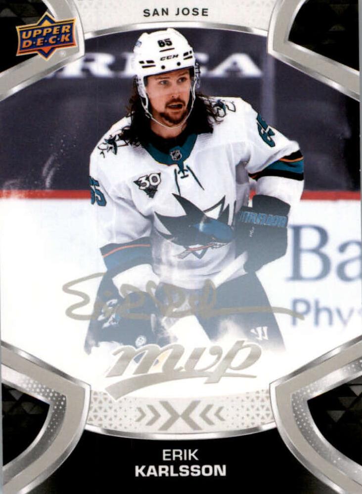 Erik Karlsson #65 San Jose Sharks | 2021-22 Upper Deck MVP Silver Script
