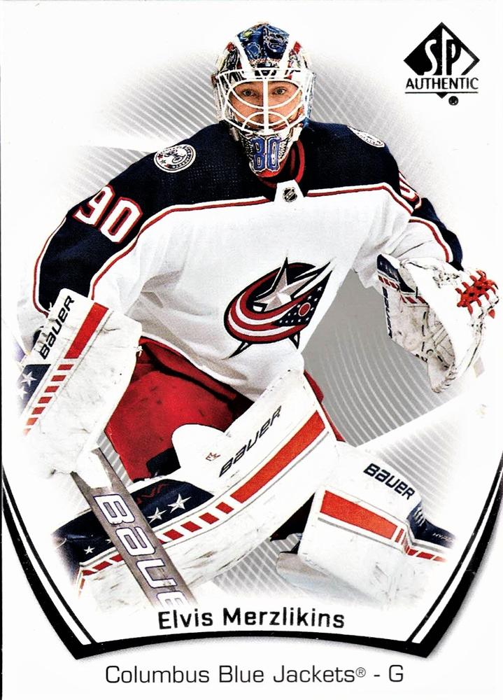 Elvis Merzlikins #65 Columbus Blue Jackets | 2021-22 SP Authentic