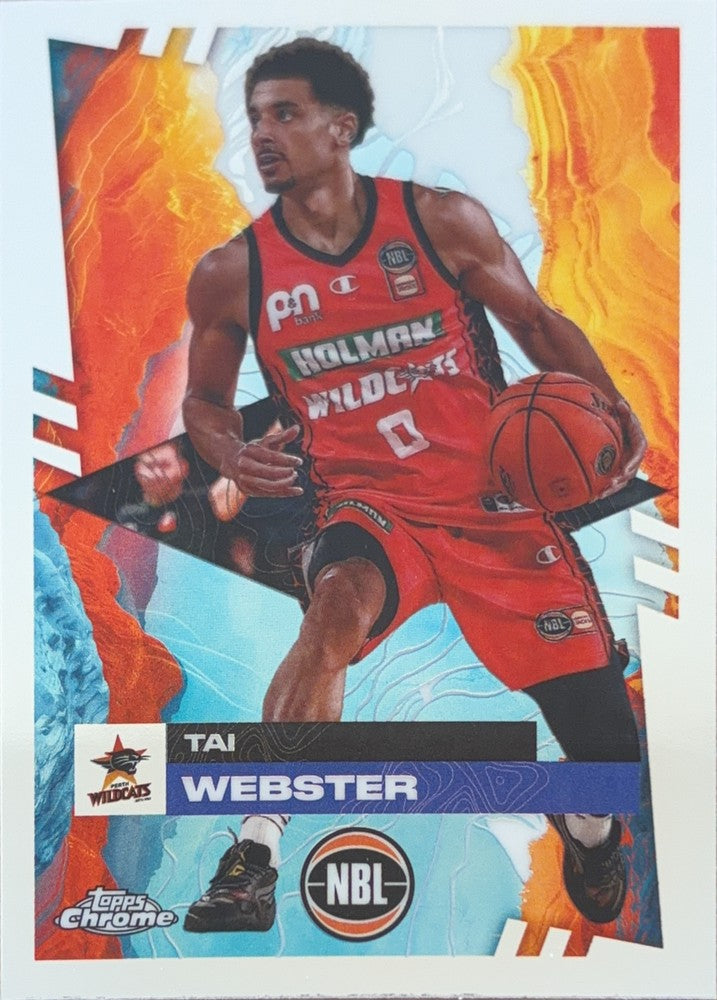 Tai Webster #65 Perth Wildcats | 2024-25 Topps Chrome NBL (front)