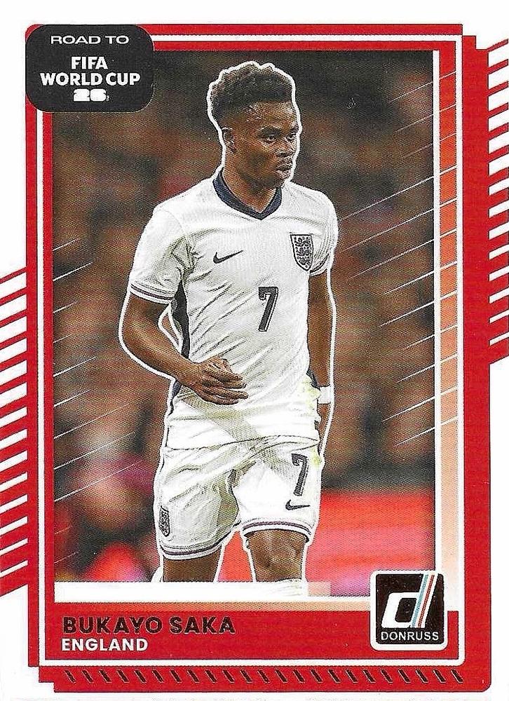 Bukayo Saka #65 England | 2025-26 Donruss Road to FIFA World Cup