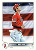 Shohei Ohtani #660 Los Angeles Angels (Flag in background) | 2022 Topps