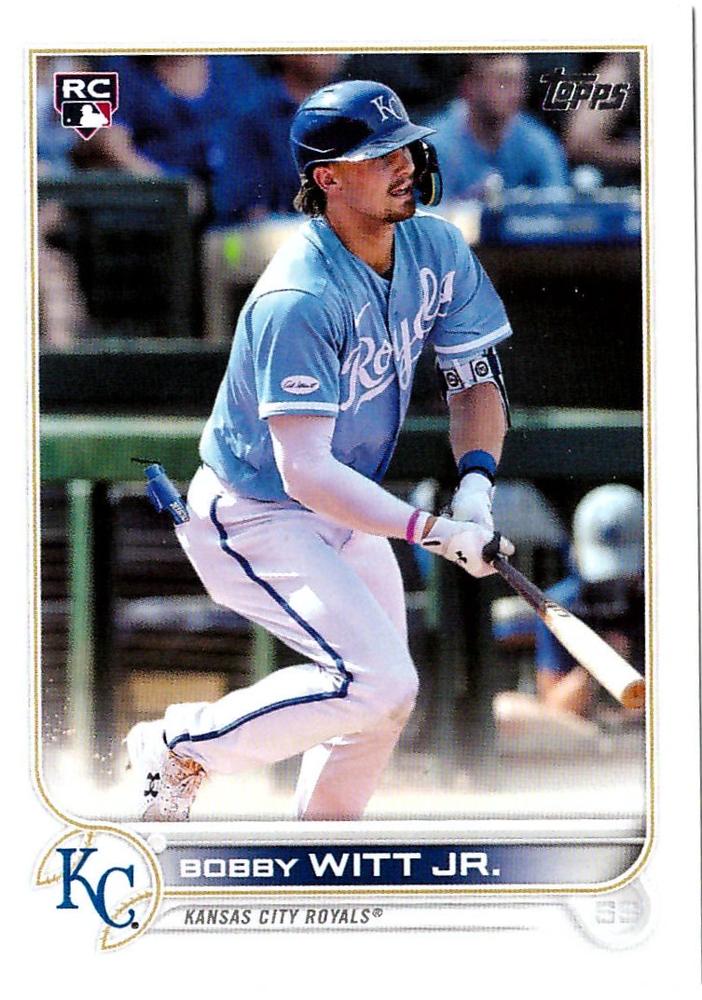 Bobby Witt Jr. #660 Kansas City Royals (Rookie variation, swinging bat) | 2022 Topps