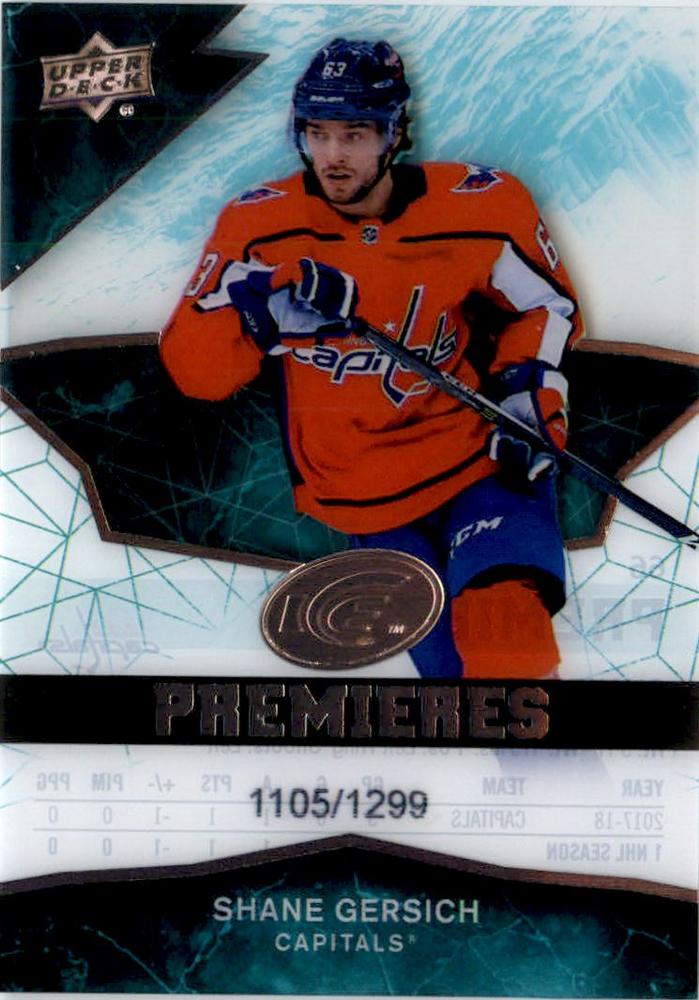 Shane Gersich #66 Washington Capitals | 2018-19 Upper Deck Ice