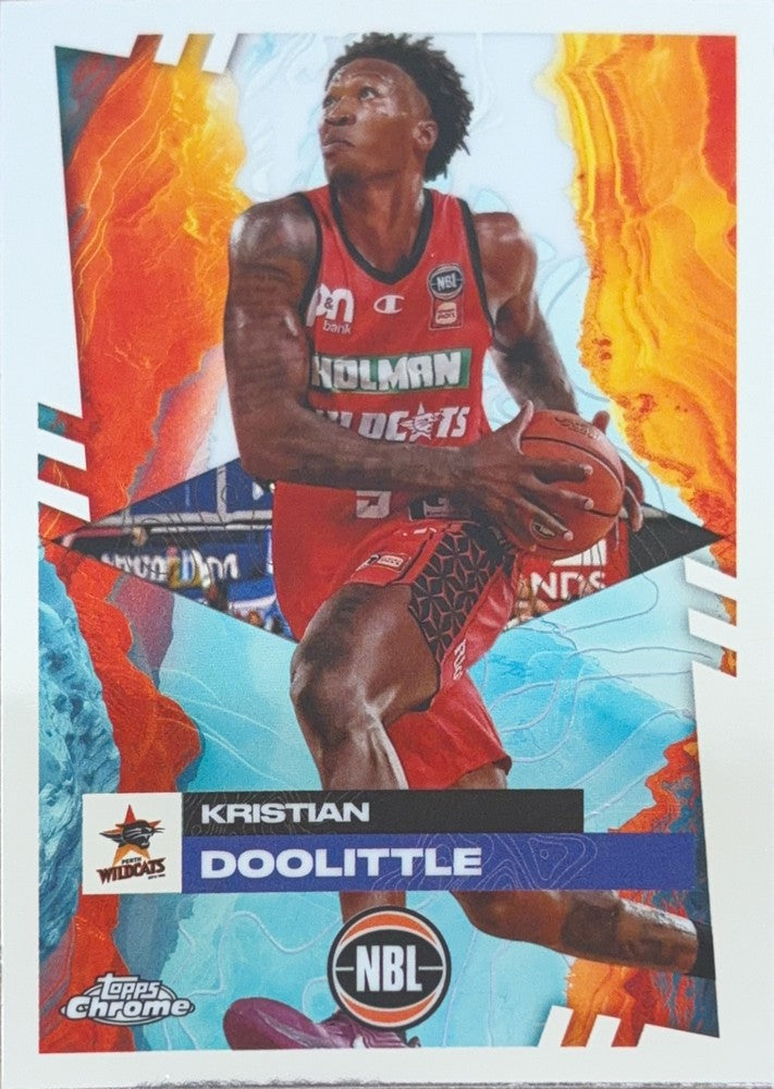 Kristian Doolittle #66 Perth Wildcats | 2024-25 Topps Chrome NBL (front)