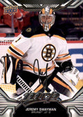 Jeremy Swayman #67 Boston Bruins | 2022-23 Upper Deck MVP Silver Script