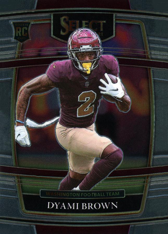 Dyami Brown #67 Washington Football Team | 2021 Panini Select |  | NFL Football