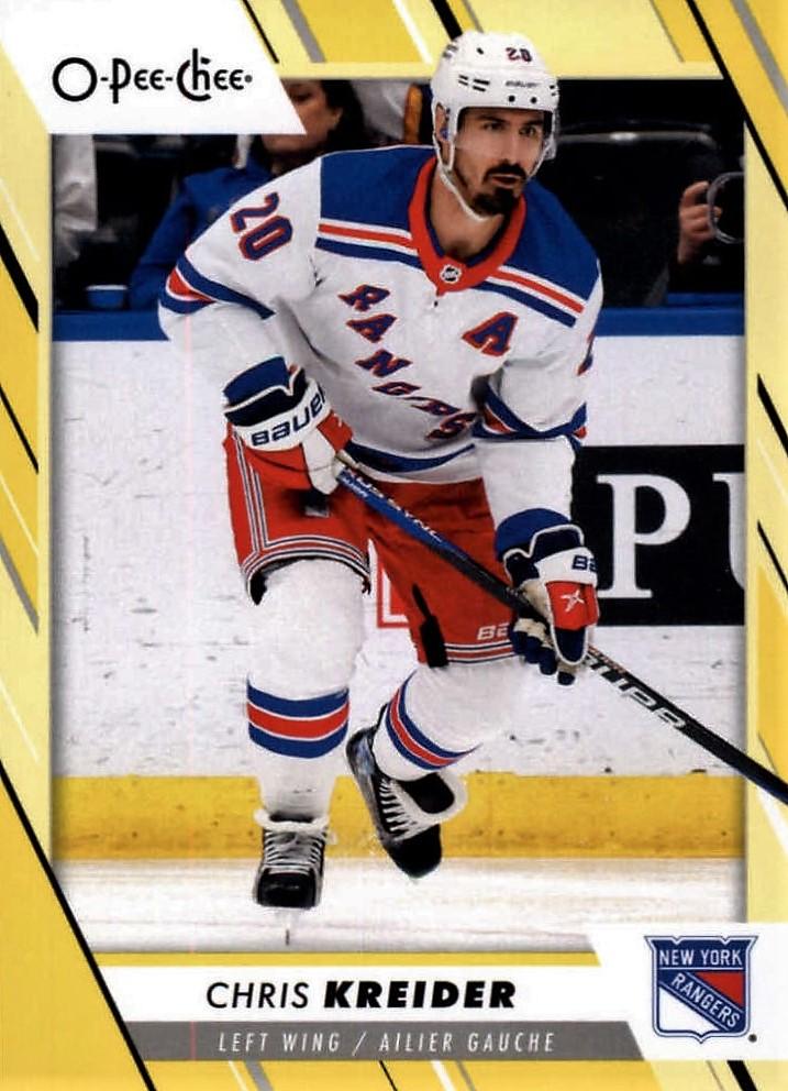 Chris Kreider #67 New York Rangers | 2023-24 O-Pee-Chee Yellow Border