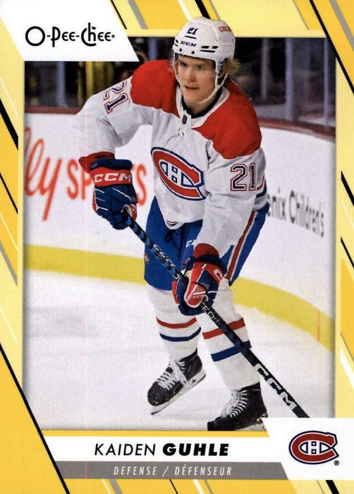 Kaiden Guhle #68 Montreal Canadiens | 2023-24 O-Pee-Chee Yellow Border