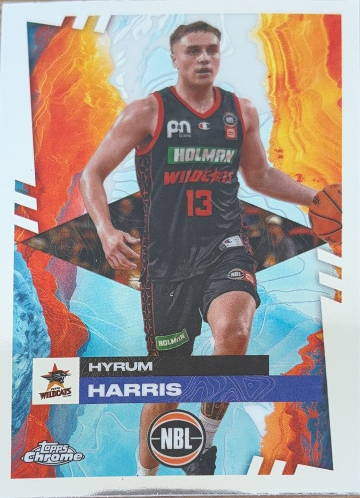 Hyrum Harris #68 Perth Wildcats | 2024-25 Topps Chrome NBL (front)