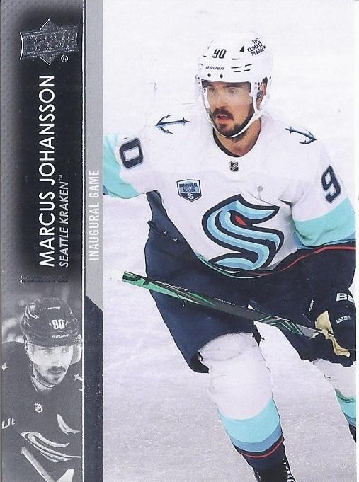 Marcus Johansson #690 Seattle Kraken | 2021-22 Upper Deck