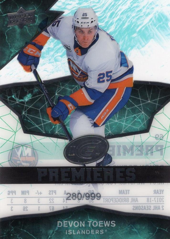 Devon Toews #69 New York Islanders | 2018-19 Upper Deck Ice