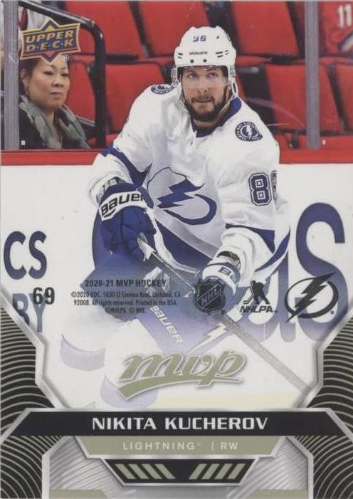 Nikita Kucherov #69 Tampa Bay Lightning | 2020-21 Upper Deck MVP Puzzle Backs