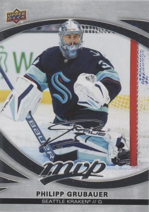 Philipp Grubauer #69 Seattle Kraken | 2023-24 Upper Deck MVP Silver Script