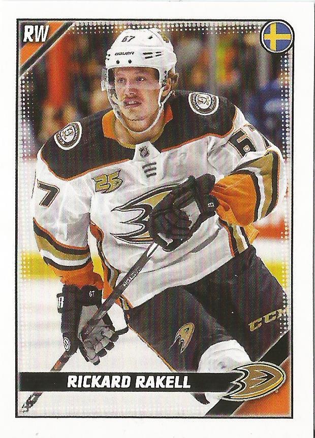 Rickard Rakell #6 Anaheim Ducks | 2019-20 Topps NHL Sticker Collection