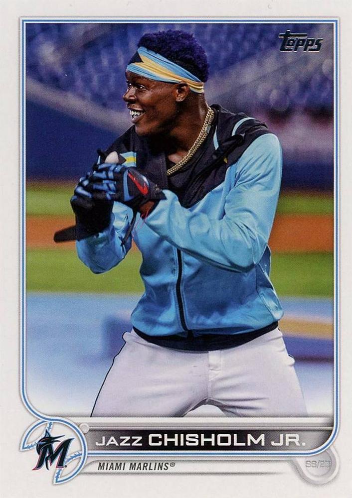 Jazz Chisholm Jr. #6 Miami Marlins (Warm-up jacket) | 2022 Topps