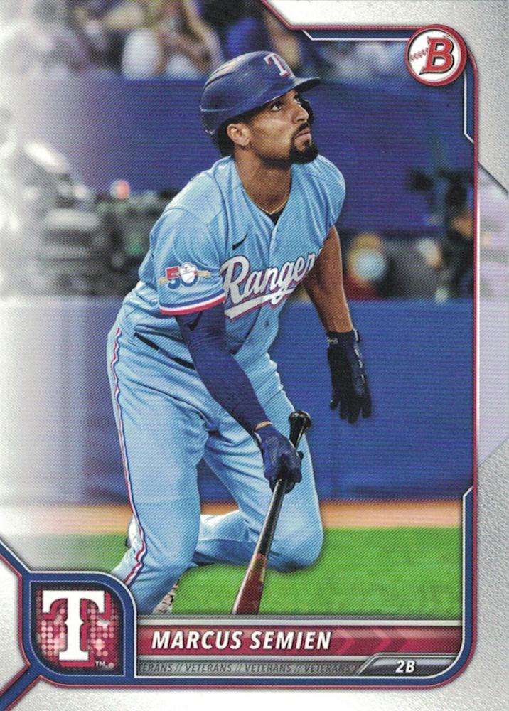 Marcus Semien #6 Texas Rangers | 2022 Bowman