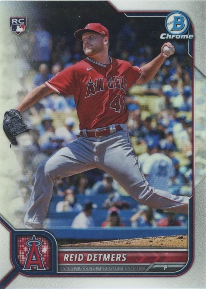 Reid Detmers #6 Los Angeles Angels (Red jersey) | 2022 Bowman Chrome