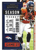 Melvin Gordon III #70 Denver Broncos | 2020 Panini Contenders |  | NFL Football