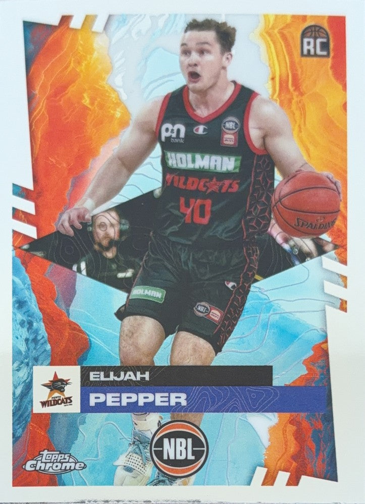 Elijah Pepper #70 Perth Wildcats | 2024-25 Topps Chrome NBL (front)