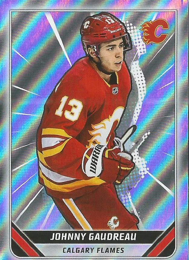 Johnny Gaudreau FOIL #71 Calgary Flames | 2019-20 Topps NHL Sticker Collection