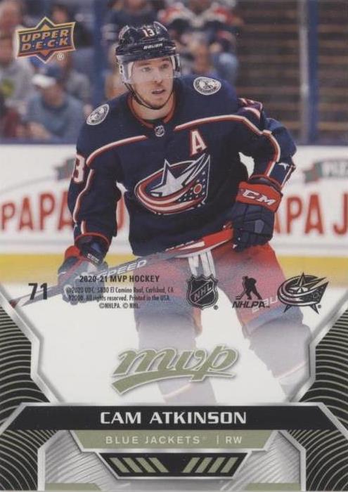 Cam Atkinson #71 Columbus Blue Jackets | 2020-21 Upper Deck MVP Puzzle Backs