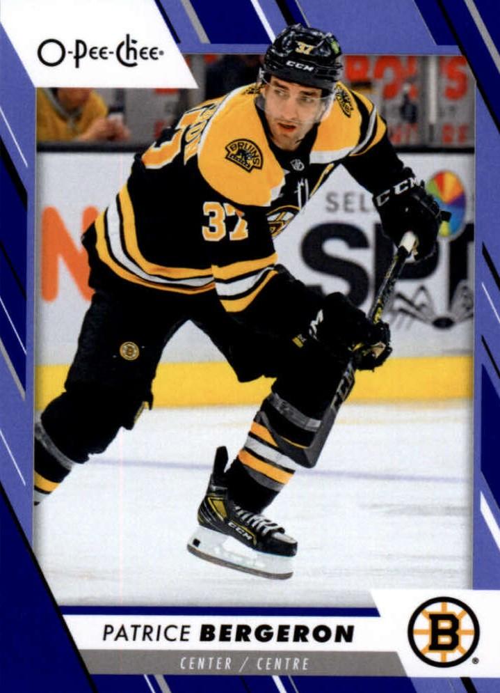 Patrice Bergeron #71 Boston Bruins | 2023-24 O-Pee-Chee Blue Border