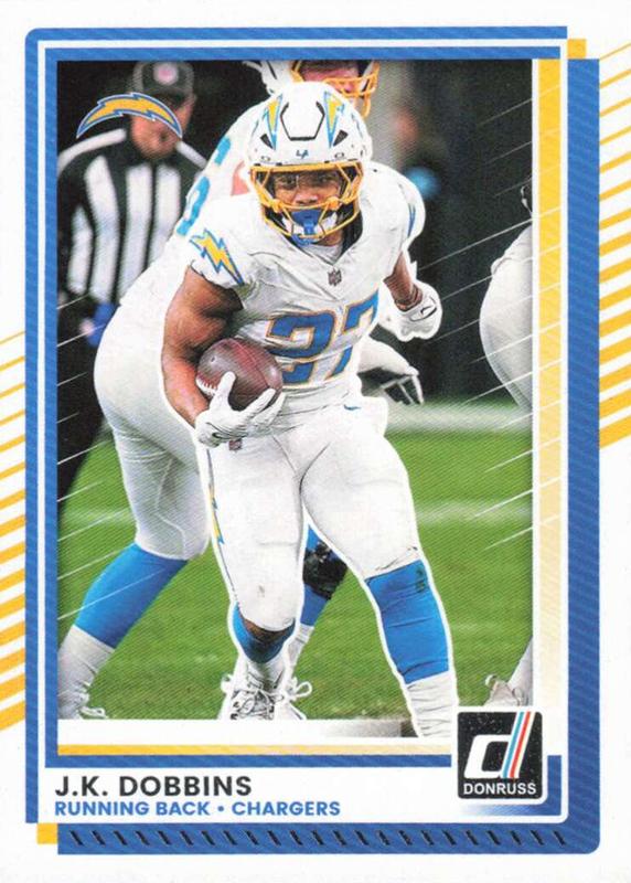 J.K. Dobbins #71 Los Angeles Chargers | 2025 Donruss | NFL Football