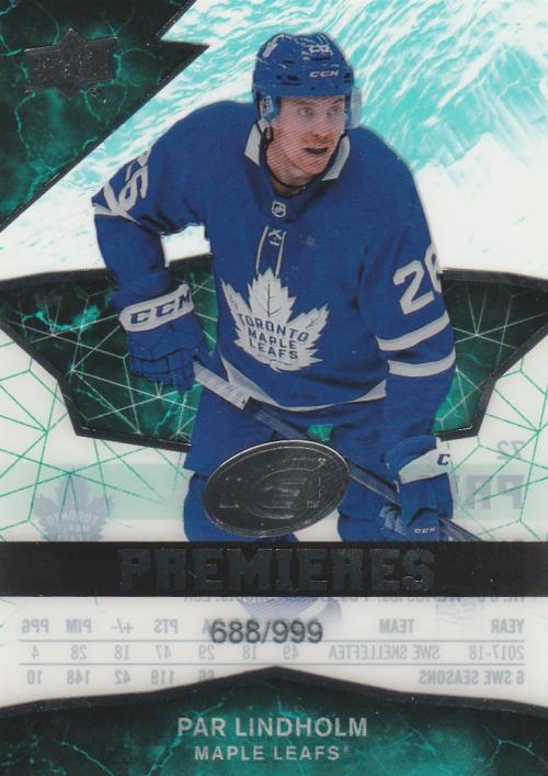 Par Lindholm #72 Toronto Maple Leafs | 2018-19 Upper Deck Ice