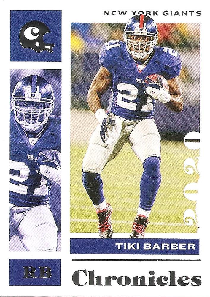 Tiki Barber #72 New York Giants | 2020 Panini Chronicles |  | NFL Football